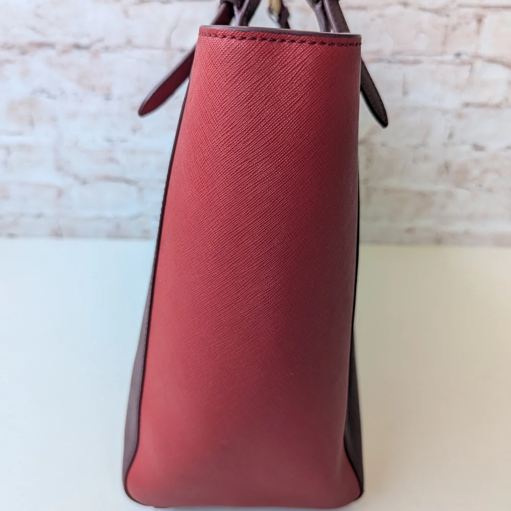 Tory Burch York burgundy saffiano leather  Red  Women's Tote Bag - Picture 7 of 16